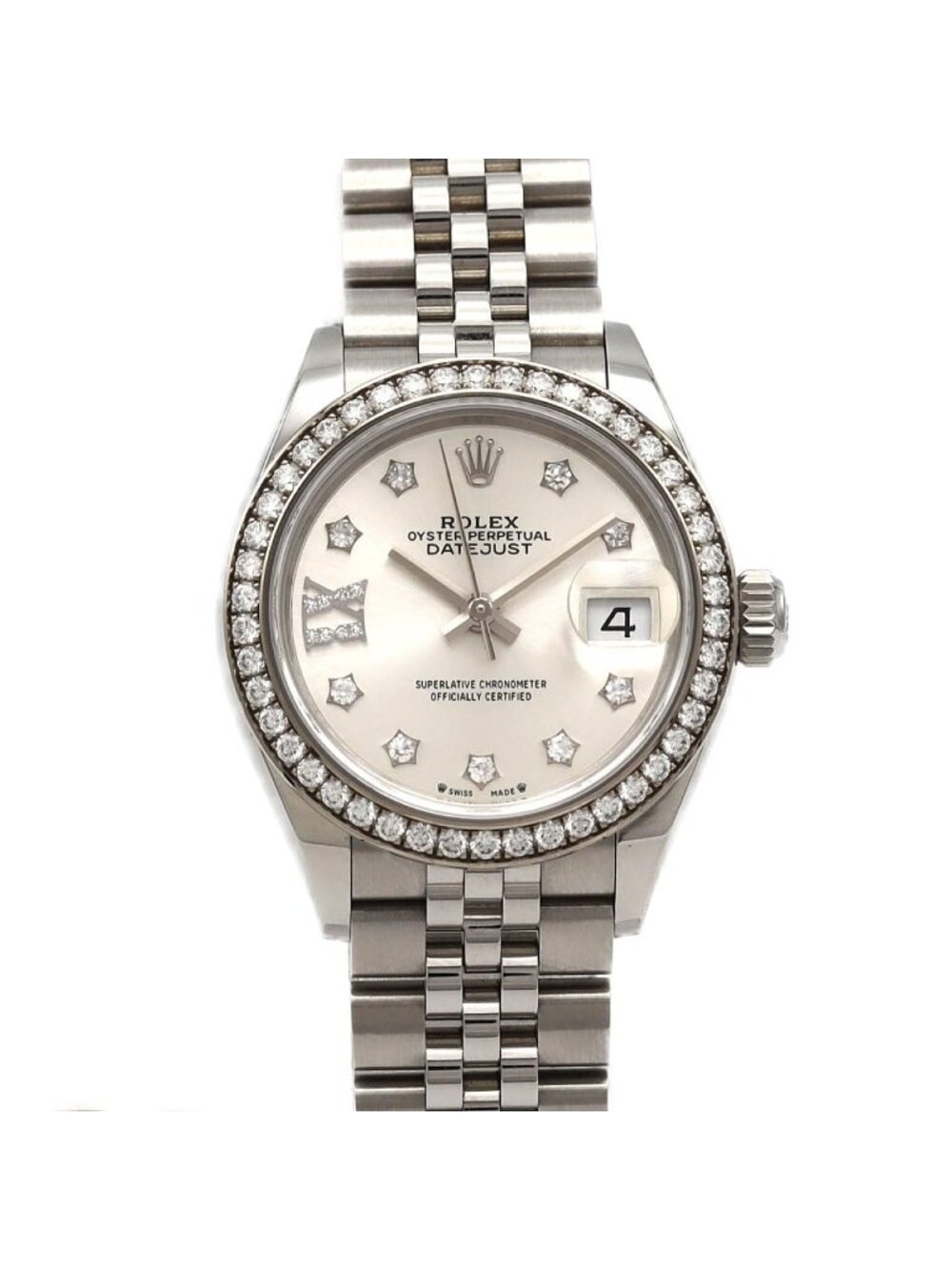 Rolex Datejust Stainless Steel White Gold Automatic